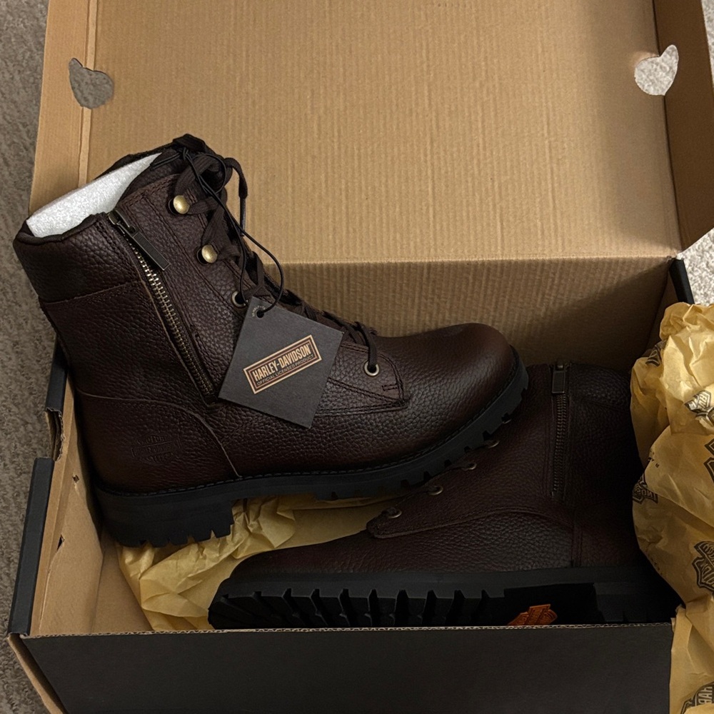 Harley-Davidson Women’s Dark Brown Leather Boots